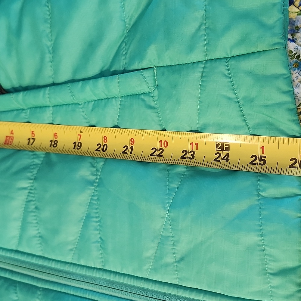 Columbia Women's White Out II Teal Puffer Jacket Size L Omni-Heat Thermal Lining - Picture 16 of 16